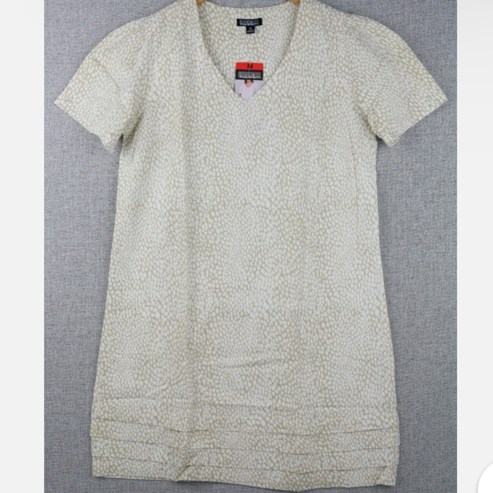 Nicole Miller Beige Short Sleeve Women's Top